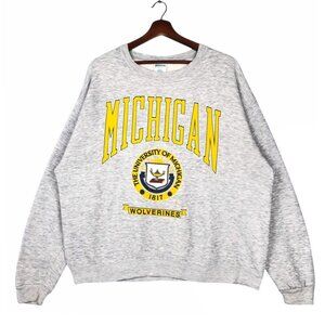 The University Of Michigan Classic Big Logo University shirt sweatshirt '98